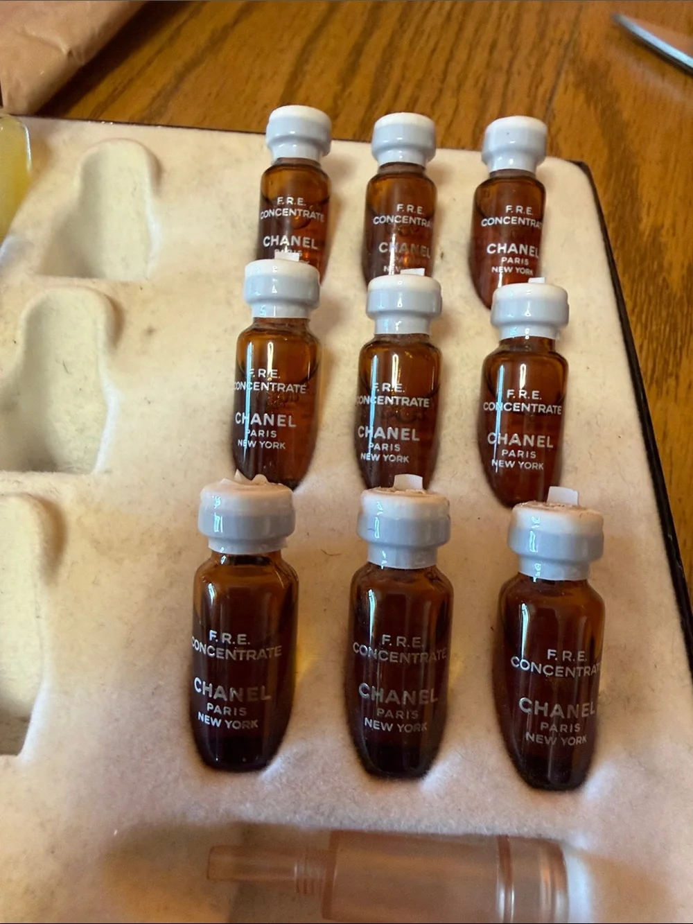 CHANEL Skincare Serum & Lotion Set Vintage Lotion and F.R.E. Concentrate